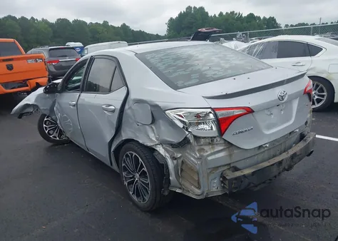 2015 Toyota Corolla S Plus z USA, uszkodzony, nr VIN 2T1BURHE1FC368087